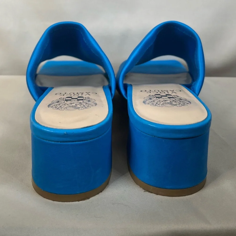 Vince Camuto Vibrant Blue Mules - Picture 9 of 12